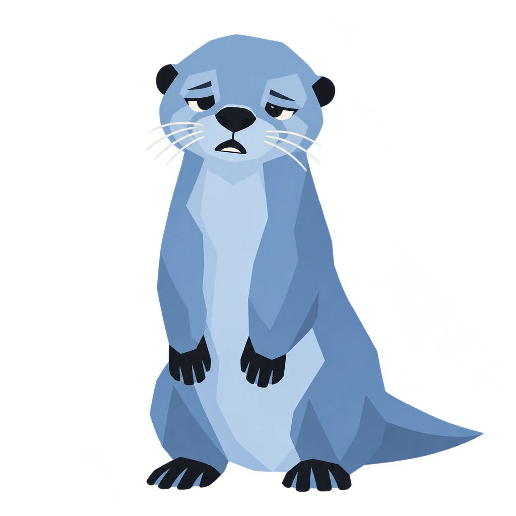 Der Otter, niedergeschlagen