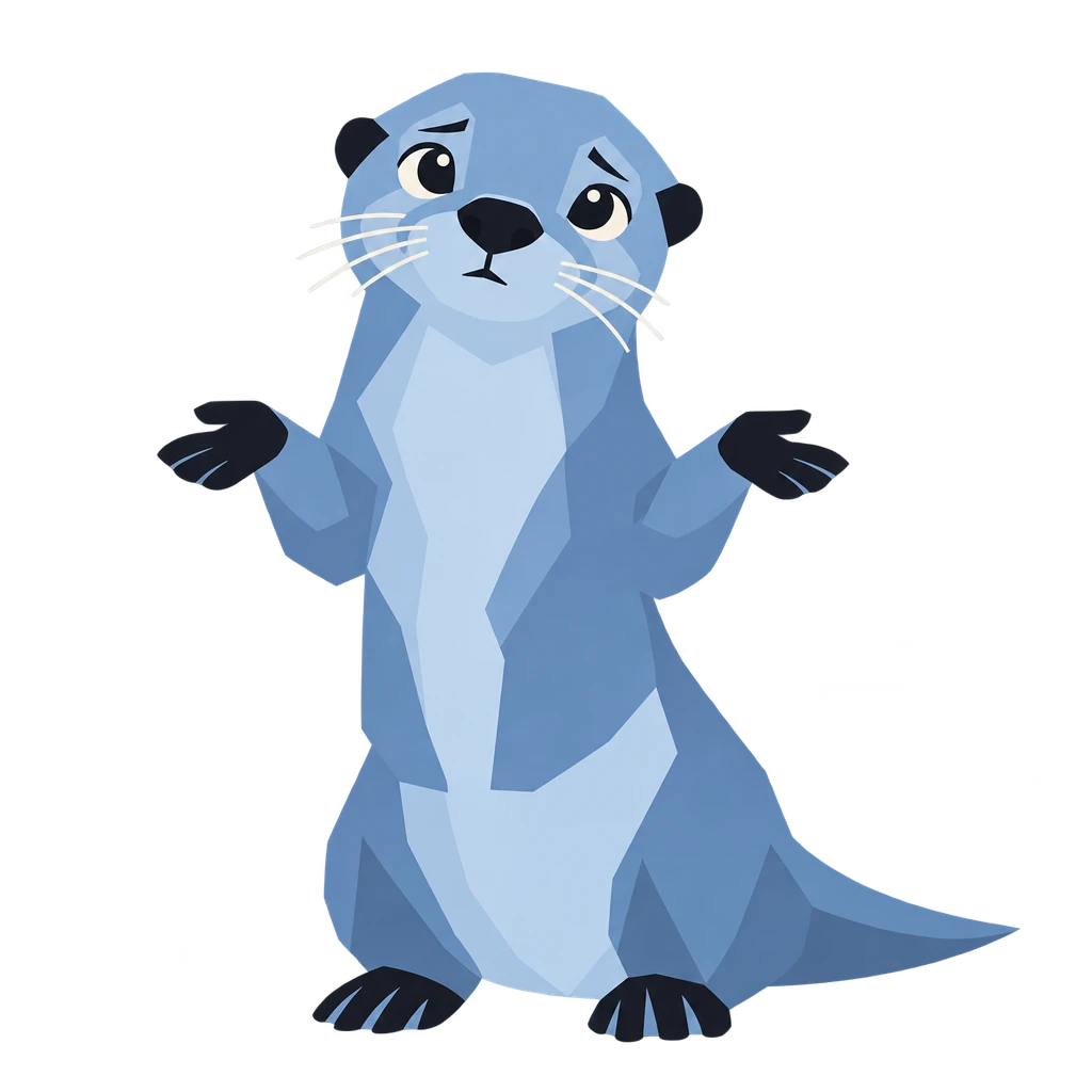 Der Otter, ratlos