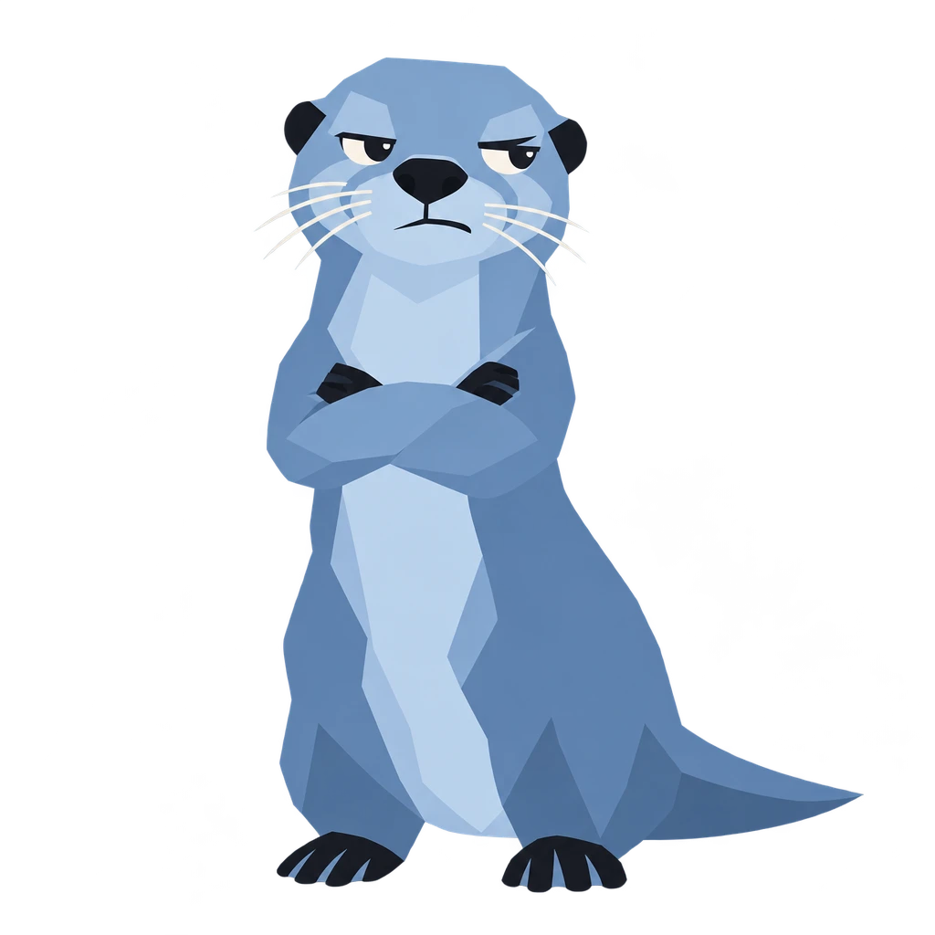 Der Otter, skeptisch
